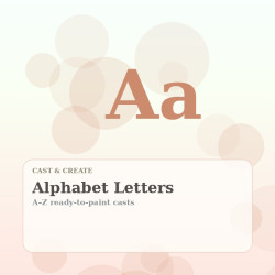 Alphabet Letter Cast Kit Alphabet Letter Cast Kit