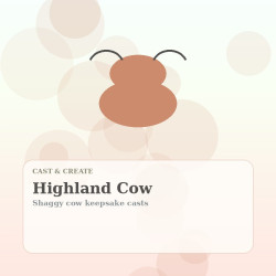 Highland Cow Cast Kit Highland Cow Cast Kit