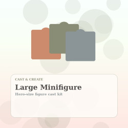Large Minifigure Cast Kit Large Minifigure Cast Kit