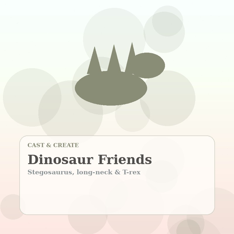 Dinosaur Friends Paint Kit